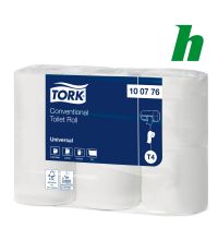 Toiletpapier Tork Conventional Roll 400 vel 1-laags wit T4