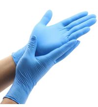 Handschoen Comfort Nitrile blauw ongepoederd maat S