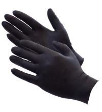 Handschoen Comfort Nitrile zwart ongepoederd maat S