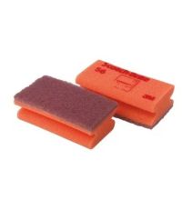 Schuursponzen #M voor Delicate Oppervlakken 56, Beige/Rood 70 mm x 133 mm