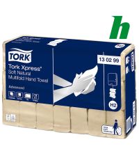 Handdoekpapier Tork Xpress® Zachte Naturel Multifold 21,3x24 cm 2-lgs H2