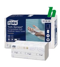 Handdoekpapier Tork Xpress® Gecomprimeerde Zachte Multifold Premium 2-lgs