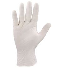 Handschoen Comfort Latex wit gepoederd Maat M