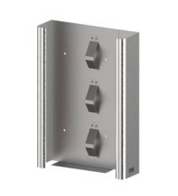 Handschoendispenser CMT RVS t.b.v. 3 doos breedte verstelbaar RVS 8.6x20.8x38.7cm
