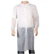 Bezoekersjas Comfort PP kraag wit XL klittenband