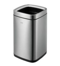 Afvalbak EKO Laguna open Top 12 ltr mat RVS
