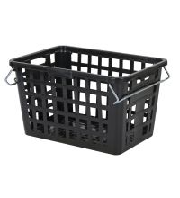 Wasmand met beugels zwart  795 x 545 x H 457 mm