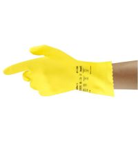 Handschoen Ansell AlphaTec 87-198 geel maat 10