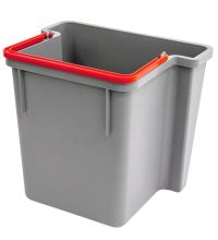 Emmer Numatic grijs 15 liter achter met rode hendel, MM3/4