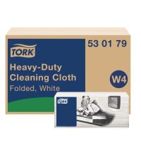 Reinigingsdoeken Tork Heavy-Duty Gevouwen Wit W4