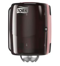 Handdoekroldispenser Tork Centerfeed Dispenser Rood en Zwart M2