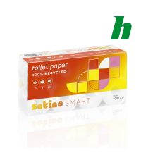 Toiletpapier Satino Smart recycled 3-lgs 250 vel helder wit MT1