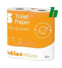 Toiletpapier Satino HiCycle recycled 2-lgs 200 vel hoogwit MT1