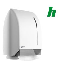 Handdoekdispenser BlackSatino V-vouw kunststof wit PT30