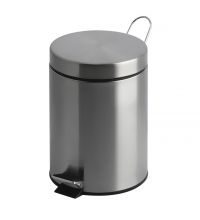 Pedaalemmer rond 5 liter RVS glans VB 222205