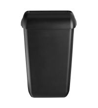 Afvalbak Euro Pearl Basic 43 liter kunststof mat zwart