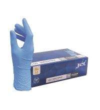 Handschoen Jet+ nitril blauw Cat III maat M