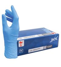 Handschoen Jet+ nitril blauw Cat III maat S