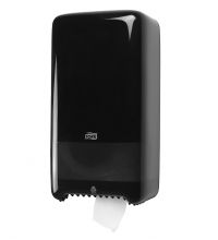Toiletpapierdispenser Tork Twin Mid-size Elevation Line T6 zwart