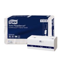 Handdoekpapier Tork PeakServe Continu Universal 1-lgs wit H5