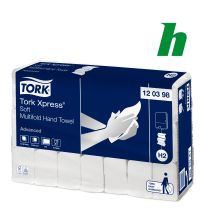 Handdoekpapier Tork Xpress Soft Multifold 2-laags wit H2 21,2 x 25,5 cm