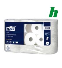Toiletpapier Tork Soft Conventional Roll 2-laags 396 vel wit T4
