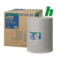Poetspapierrol Tork Industrial Cloth Grey 1-lgs W1/2/3