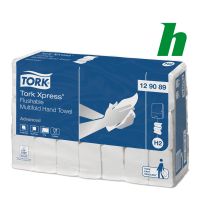 Handdoekpapier Tork Xpress Flushable Multifold 2-laags wit H2