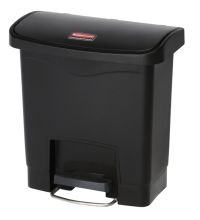 Pedaalemmer Rubbermaid Slim Jim Step-On 15 liter zwart
