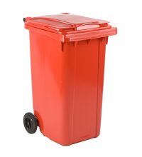 Container 240 liter verrijdbaar rood VB 240000