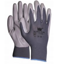 Handschoen Foam-Flex nitrile nylon grijs maat L (9)