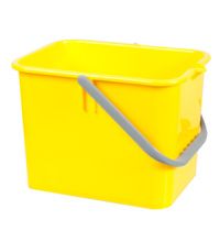 Emmer italiaans 9 liter vierkant geel t.b.v. werkwagen