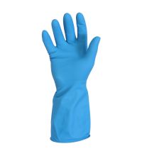 Handschoen huishoud latex blauw maat S