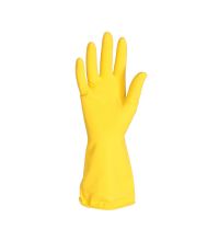 Handschoen huishoud latex geel maat S