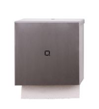 Handdoekdispenser Qbic-line midi RVS mat geslepen QPT3 SSL