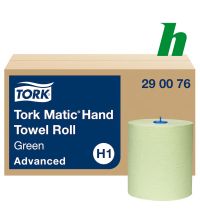 Handdoekrol Tork Matic Green roll 2-laags groen H1