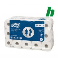 Toiletpapier Tork Conventional Roll 400 vel 2-laags wit T4