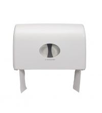 Toiletpapierdispenser KC Aquarius Mini Jumbo wit Duo 6947