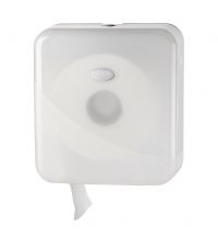 Toiletpapierdispenser Comtesse Basic Jumbo Maxi kunststof wit