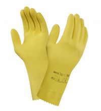 Handschoen Ansell Universal Plus 87-650 geel maat 10