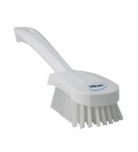 Afwasborstel Vikan hard korte steel 4192 wit