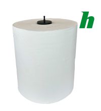 Handdoekrol Euromatic plus wit 2-laags 150 meter x 21 cm