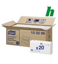 Handdoekpapier Tork Xpress Multifold 2-laags wit H2