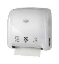 Handdoekdispenser Euro Autocut mini Matic XL Pearl White