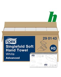 Handdoekpapier Tork Advanced C-fold 2-laags wit H3