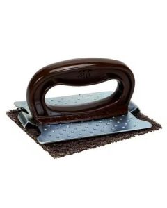 Bakplaatreiniger Scotch-Brite 82 pad, bruin, 140 mm x 114 mm