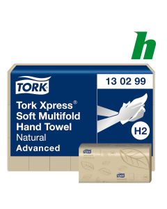 Handdoekpapier Tork Xpress® Zachte Naturel Multifold 21,3x24 cm 2-lgs H2