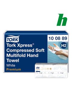 Handdoekpapier Tork Xpress® Gecomprimeerde Zachte Multifold Premium 2-lgs