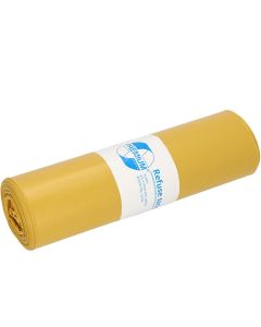 Afvalzakken PREMIUM LDPE 57,55x100 cm type 60 geel (70ltr)