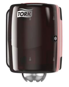 Handdoekroldispenser Tork Centerfeed Dispenser Rood en Zwart M2
